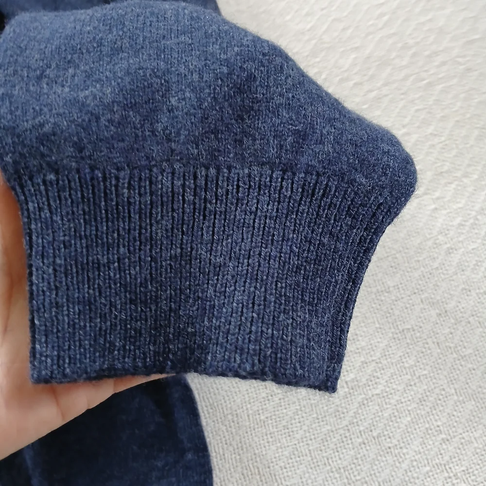 l.l bean ♡ lambswool sweater mens xxl blue v neck dad grandpa vintage preppy